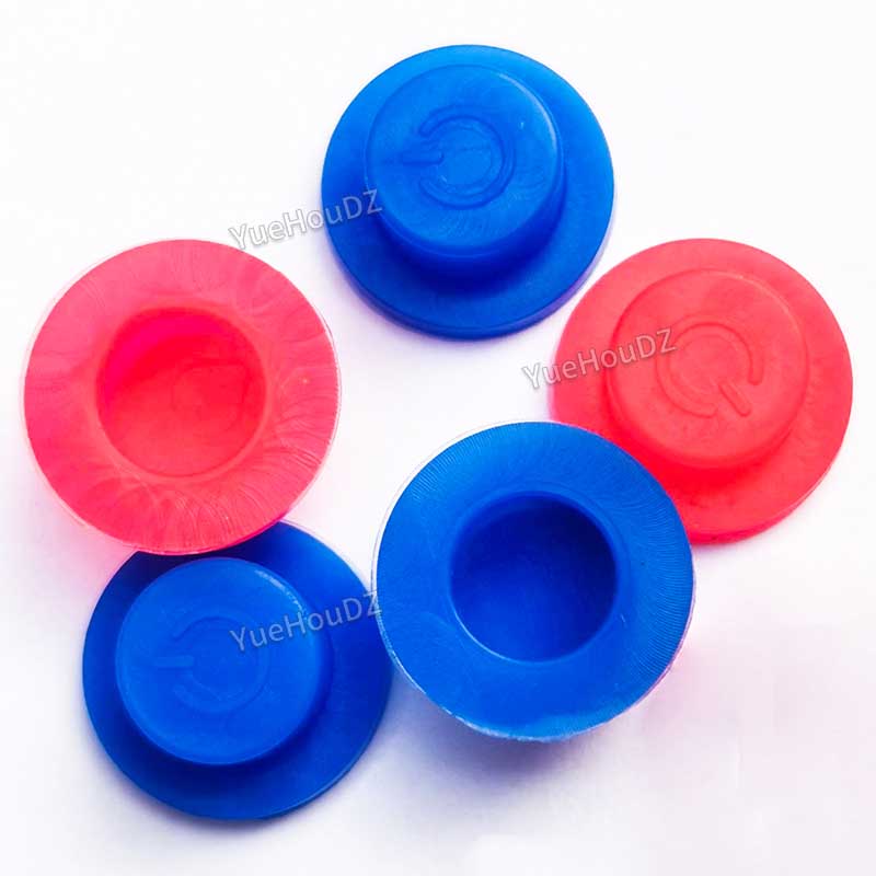 Silicone keycaps with Power button icon suitable for outdoor waterproof flashlight and Torch switch button