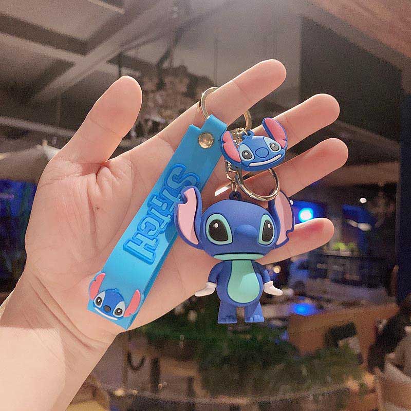 Custom Cute 3D Figurine Stitch Keychain - A Perfect Backpack Charm Gift from keychain manufacturer
