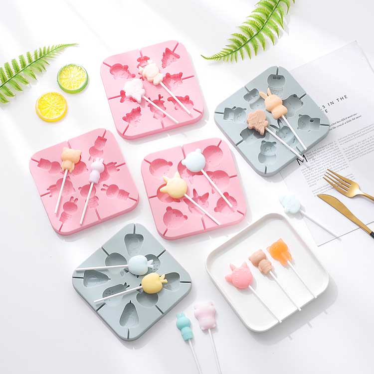 Adorable Animal Shaped Silicone Baking Molds and Popsicle Molds - Durable, High and Low Temperature Resistant