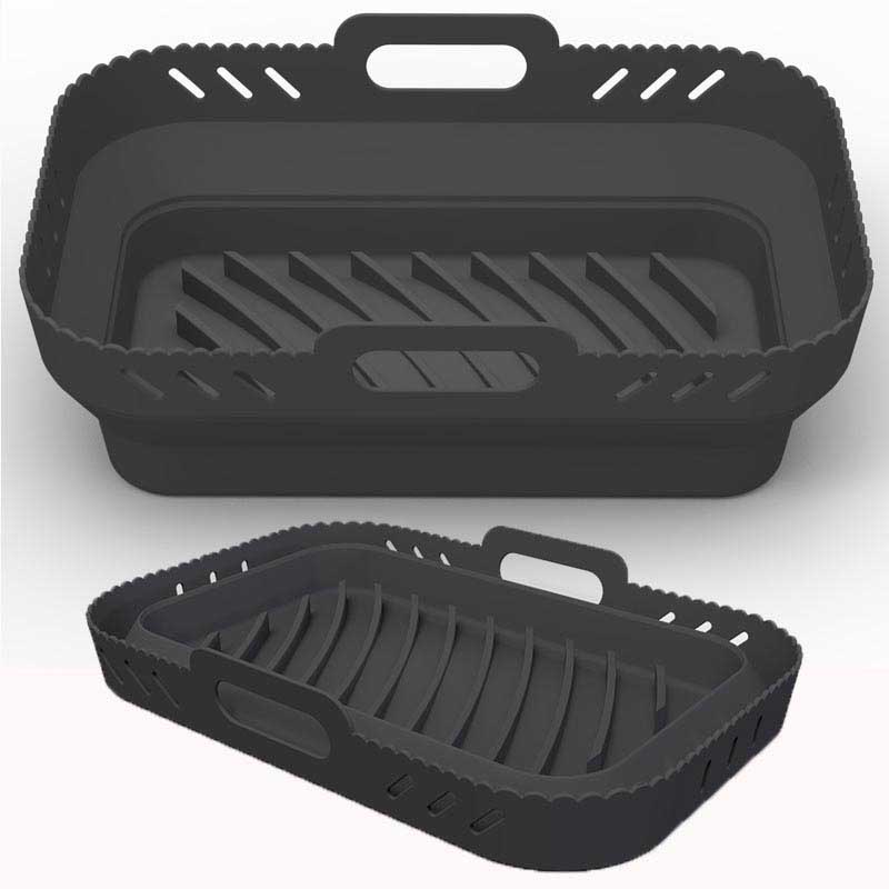 Silicone Baking Pan Liner for 21cm x 14.5cm Rectangular Air Fryers - Non-Stick, BPA-Free, and Dishwasher Safe