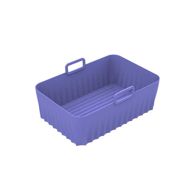 Enhance Your Air Fryer Experience with Food-Grade Silicone Basket Liners - Rectangular Design (21.5cm x 15.4cm x 7cm)