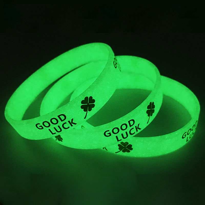 Suitable for nightlife clubs Glow-in-the-dark silicone wristband fluorescence silicone bracelet custom manufacturer