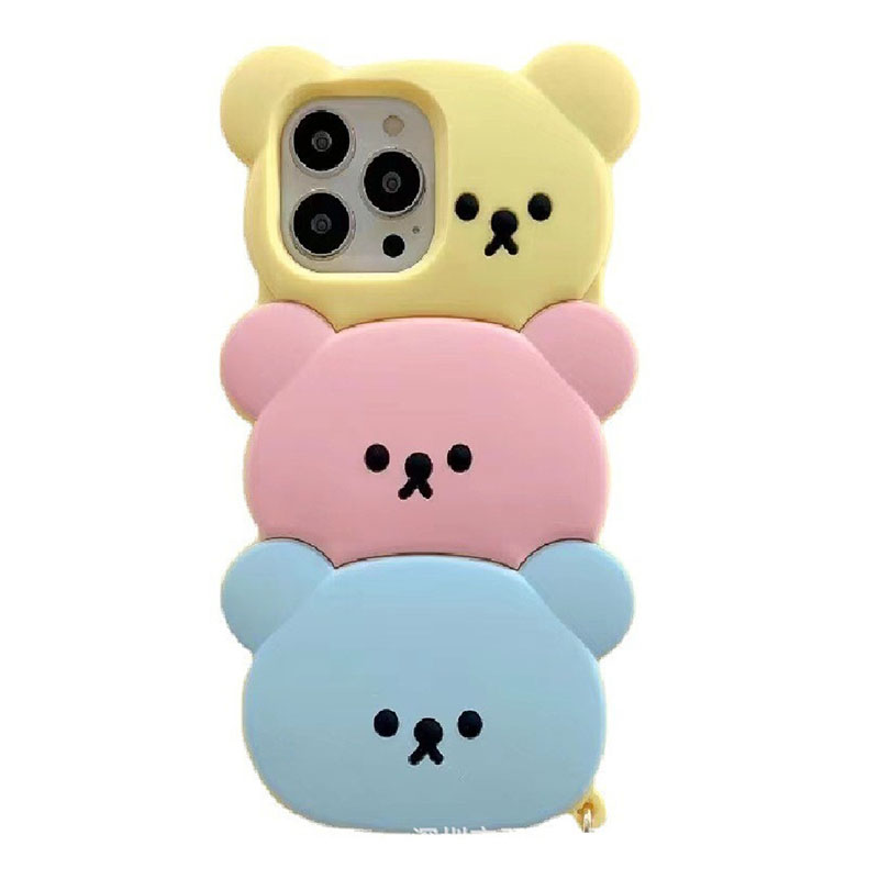 Cute three candy bears phone casing supports custom production