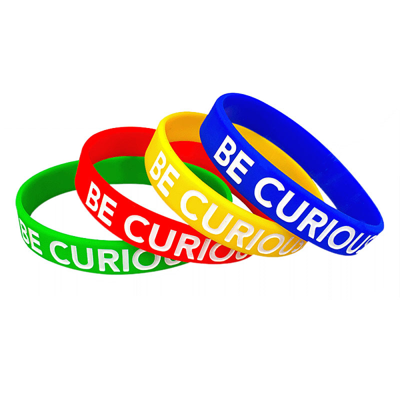 Custom Applicable for sports events, activities, and festivals, the silicone wristband logo is font embossing technology