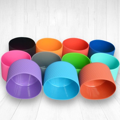 Silicone Sleeve for Space Water Bottles and Glass Cups with Heat Insulation and Non-Slip Texture, Stainless Steel Cup Silicone Base Cover