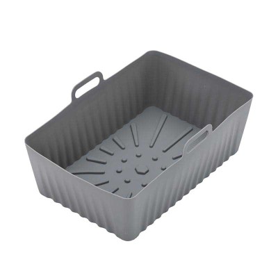 Dual Basket Air Fryer Silicone Bakeware - Heat-Resistant for Baking, Oven, and Air Fryer Use (21.5cm x 14.5cm)