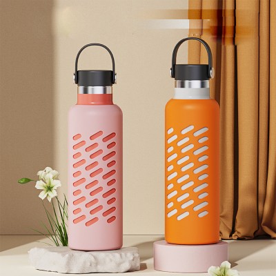 Applicable Hydro Flask 18-32-40 oz Space Pot Space Cup Silicone Bottle Sleeve Thermal Cup Silicone Protective Cover