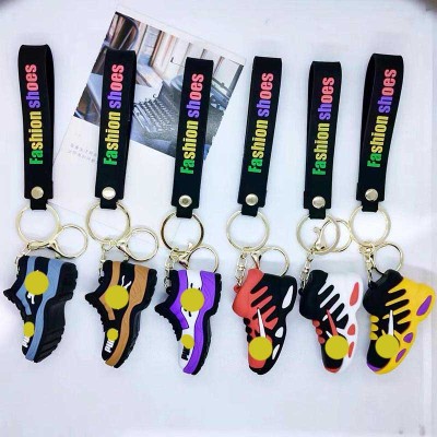 Cute 3D figurine sneakers Shoe Keychain with Lanyard - Perfect Backpack Charm PUMA shoe keychain