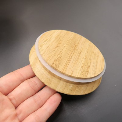 In-stock insulating Bamboo Lid with High-Temperature Resistant and Waterproof Silicone Seal, Silicone Gasket