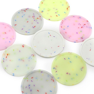 Innovative Colorful Candy-shaped Soft Silicone Coasters - Waterproof, Heat Resistant, and Easy to Clean