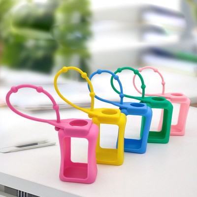 Portable Silicone Sleeve for Perfume Bottle with Outer Diameter 3.6cm, Height 5.8cm, Hand Sanitizer Silicone Sleeve