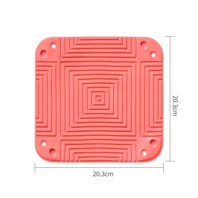 Silicone Mats which can be turned into a bowl by folding the four corners, featuring heat insulation and anti-scalding