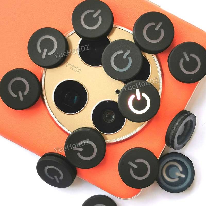 backlit characters button diameter 16mm waterproof individual silicone button luminous rebound button in stock Wholesale