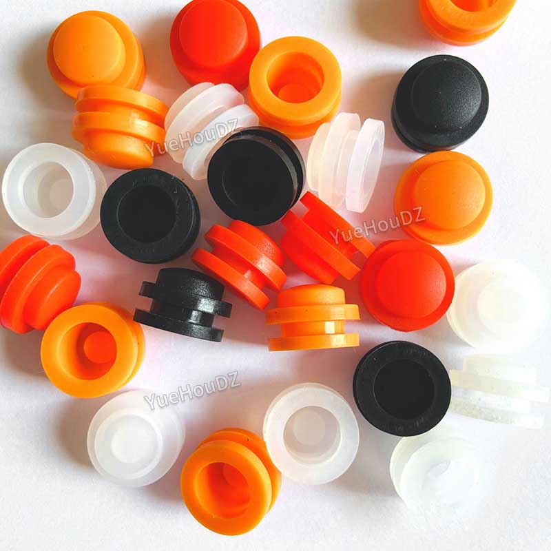 in stock waterproof outdoor flashlight switch keycap round individual silicone button diameter 14mm