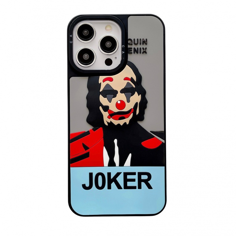 Custom silicone phone case grimace joker cartoon character silicone phone cover