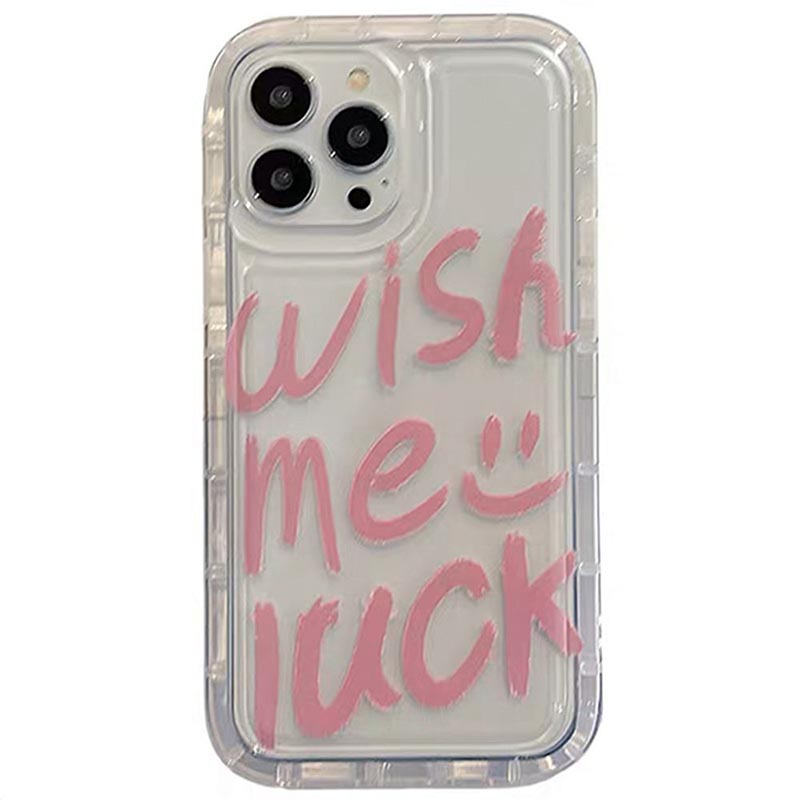 personalized artistic text transparent silicone phone case supports small batch custom