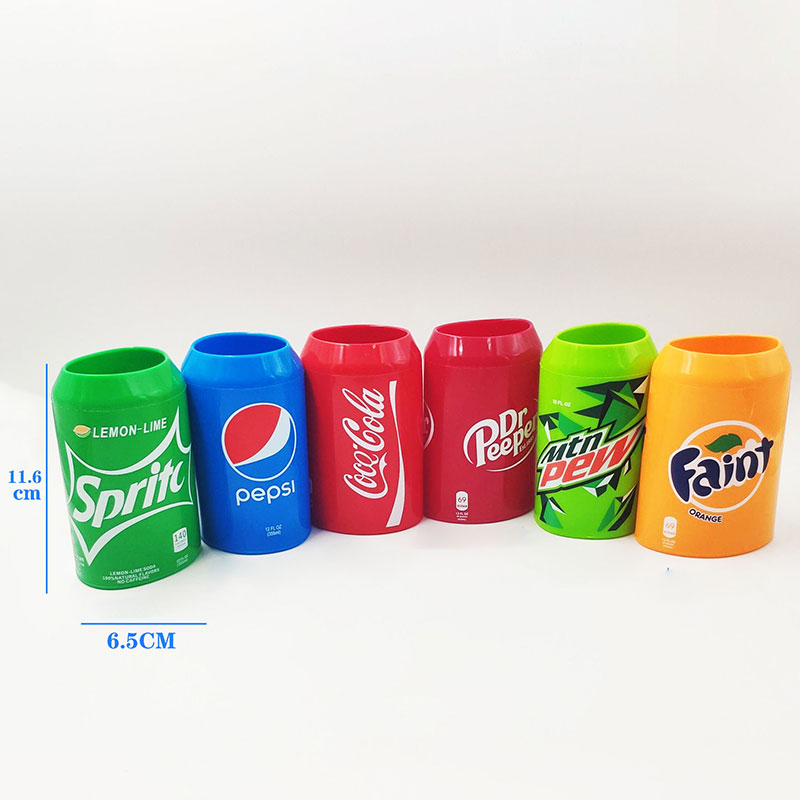 Outer Diameter 6.5 Height 11.6cm Sprite and Coca-Cola Silicone Sleeve Beer Silicone Cover