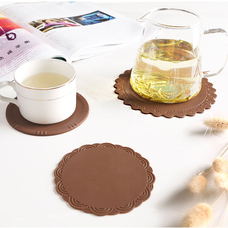 Colored Silicone Coasters for Heat Resistance on Tabletops - Ready Stock for Wholesale