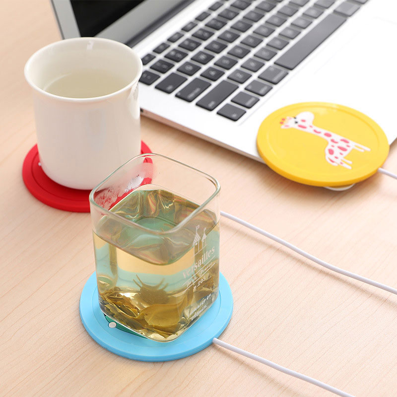 Cartoon-patterned Silicone Coasters with Warming USB Electric Heating Silicone Pads - Wholesale