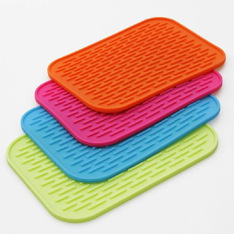 Rectangular Anti-Slip and Heat Insulation Silicone Mats for Pots, Bowls and Tableware Wholesale Suppliers
