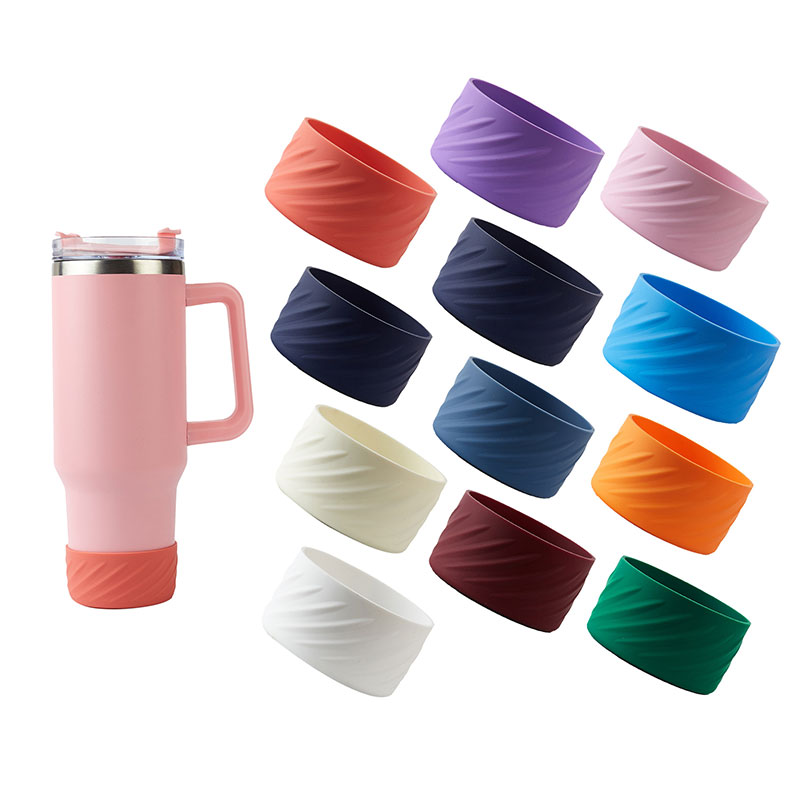 7.5cm Silicone Anti-Slip Cup Sleeve is Suitable for Stanley Silicone Bottle Sleeve Protective Cover Available in 11 Colors