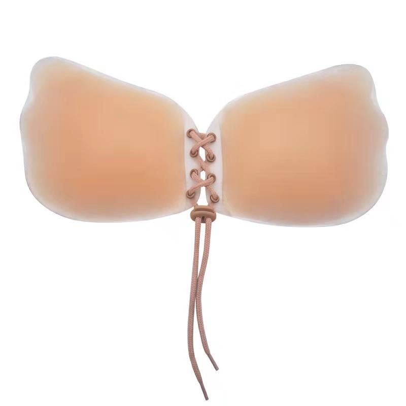 Strapless Bra Silicone bra silicone nipple covers with connecting string for A/B/C/D cup bras