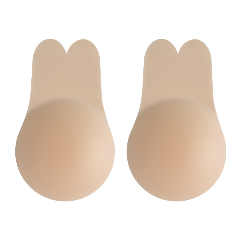 Bunny ear shape Silicone bra lift up Silicone Nipple covers prevent sagging Factory wholesale