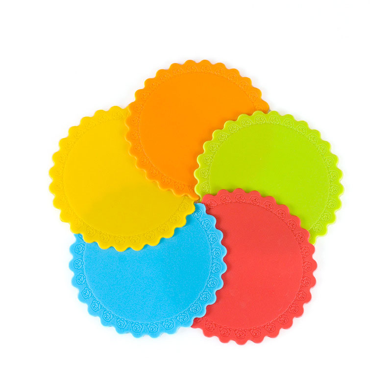 Silicone Mats with Edge Sunflower Texture for Clay Pot and Pressure Cooker in Multiple Colors