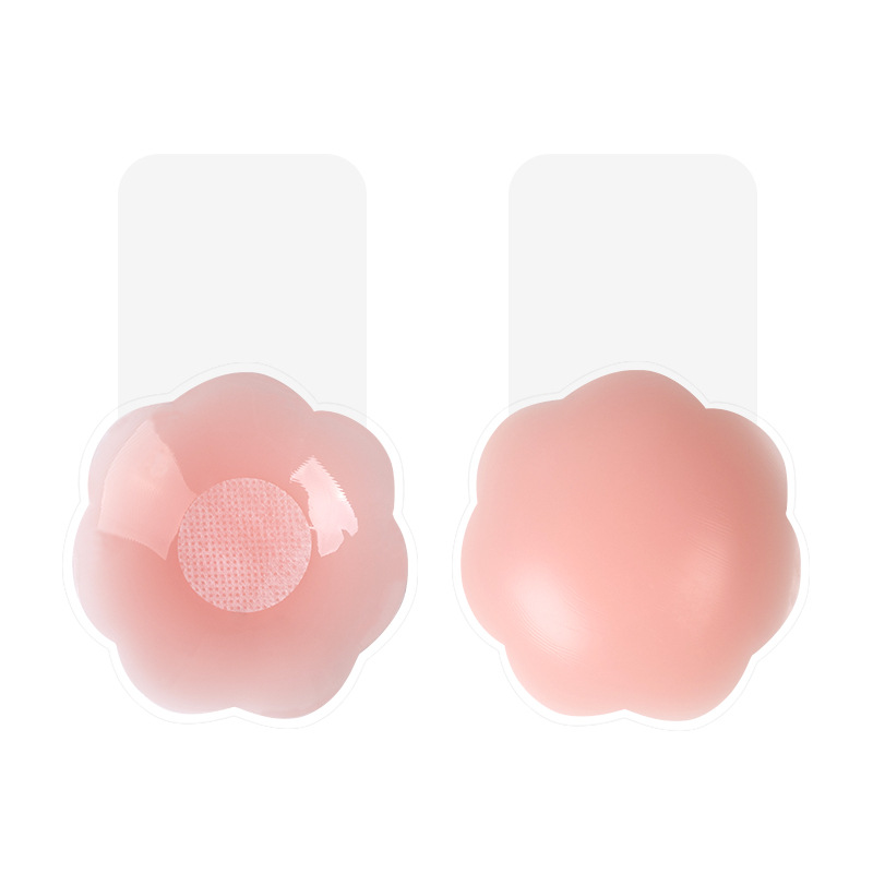 Flower Shape Silicone bra Push Up Adhesive Silicone Nipple covers prevent sagging Lift Up Stick On nipple pasties
