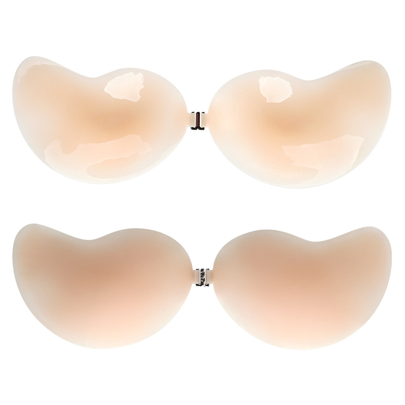Mango shape Silicone bra sweatproof invisible traceless ultra-thin prevent sagging A firm clasp Nipple covers