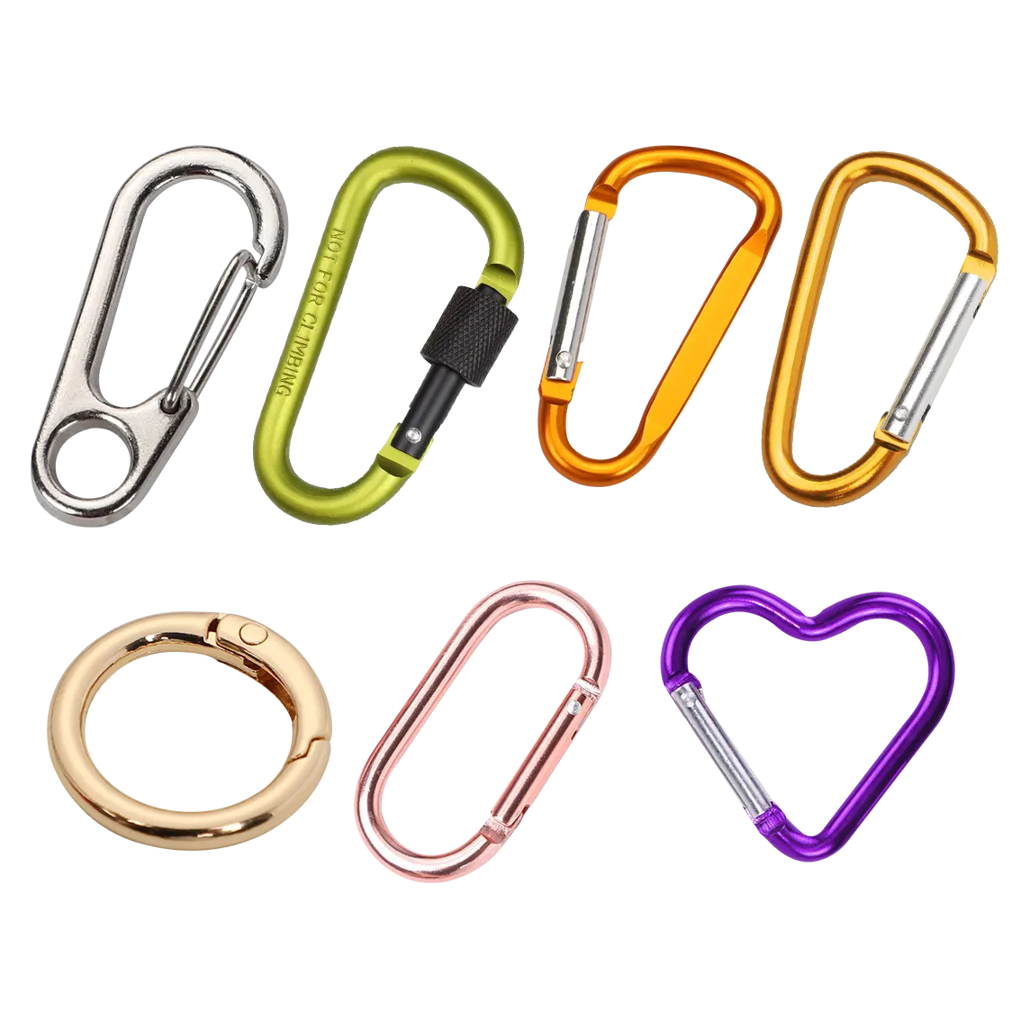 Over 20 Options: Metal & Plastic Carabiners Available