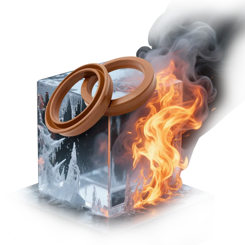 High & Low Temperature Resistant Sealing, Stable Sealing from –50°C to 250°C