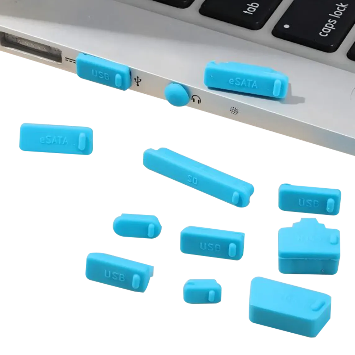 High-precision custom silicone plugs, perfectly fitted for various ports.