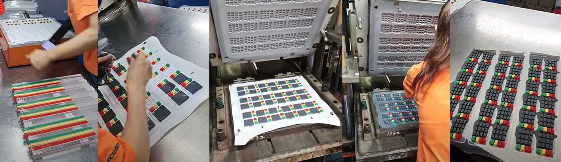 Silicone keypad Molding Process Flow