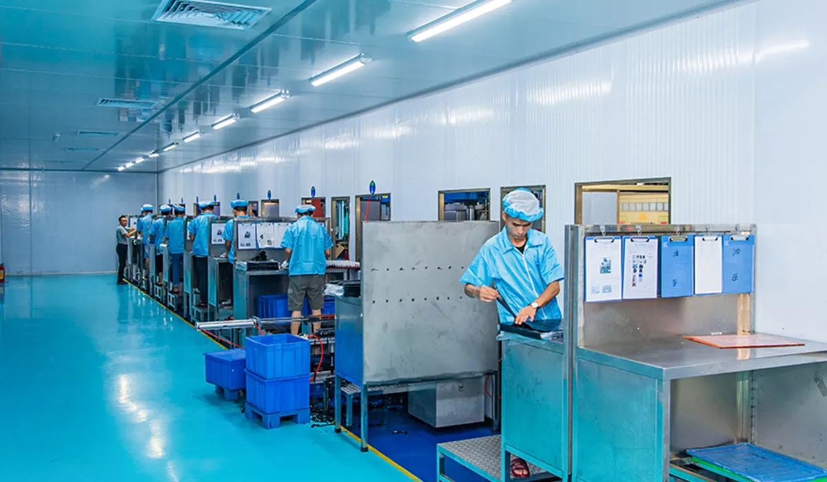 The Silicone Vulcanization Molding Department molds silicone materials using a vulcanization process.