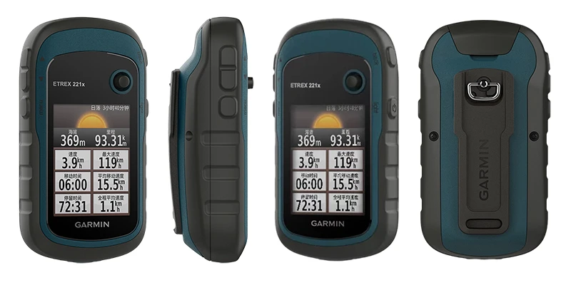 GPS Navigator Front Back Left and Right Views