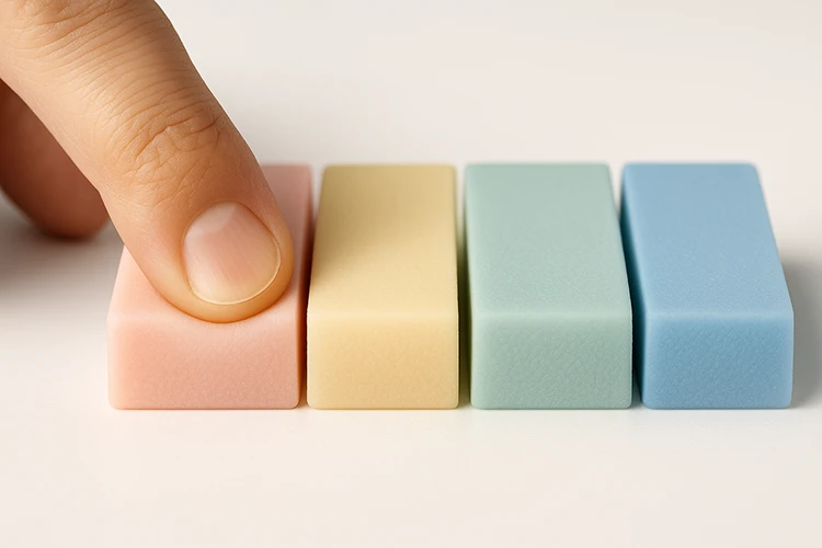 silicone hardness samples shore a blocks