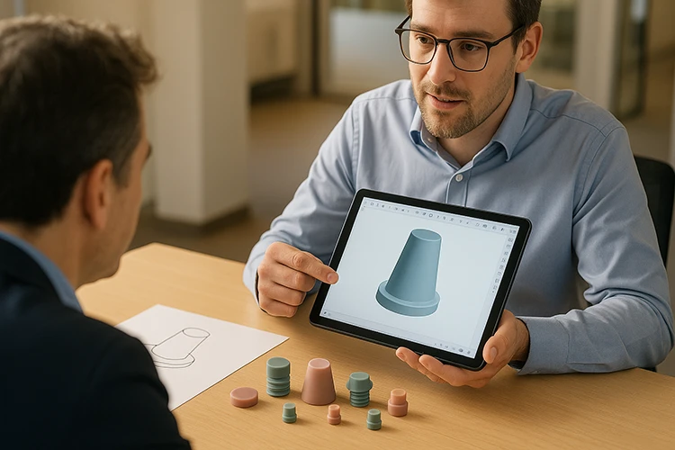 silicone plug idea to cad drawing consulting