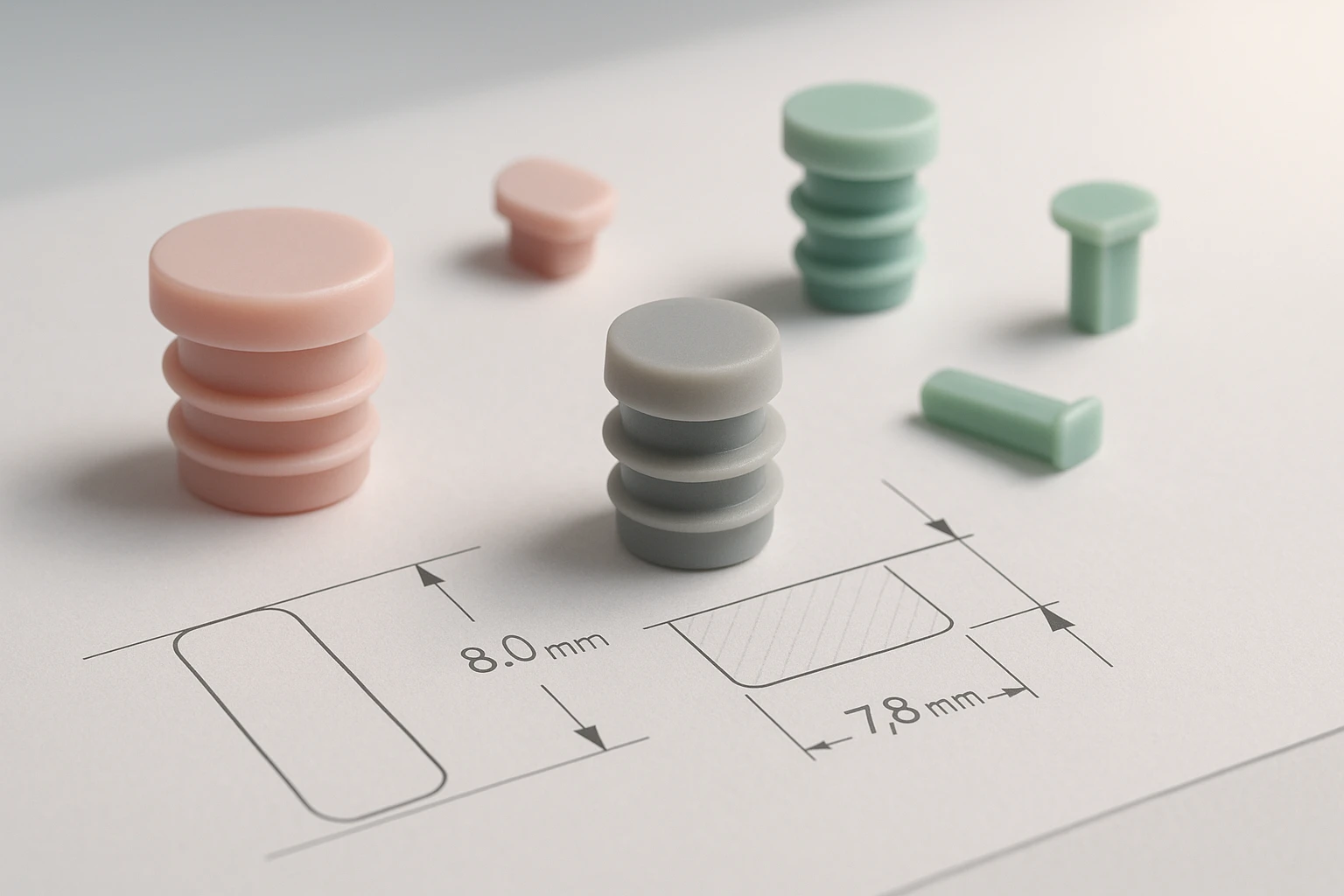 silicone plug shrinkage guide with common parameters and design reference