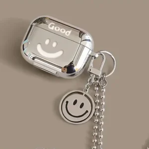 Electroplated Shiny Silver Finish AirPods Pro 3 Silicone Case