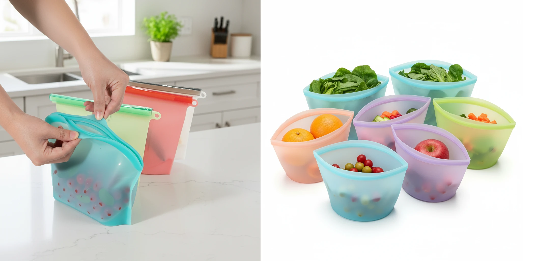 Silicone Food Storage Bags Structure and Dimensions Define Product Form Based on Usage Scenarios