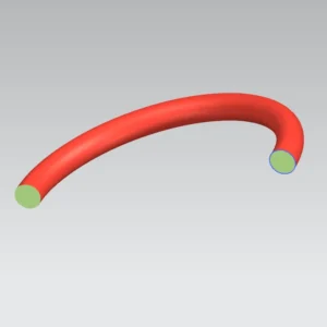 Silikon-O-Ring mit rundem Querschnitt – Querschnittsansicht
