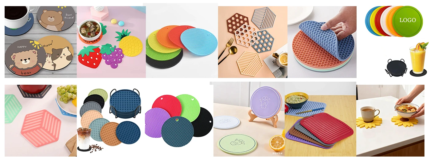Product Showcase: 12 Silicone Coaster Designs in Different Shapes & Manufacturing Processes