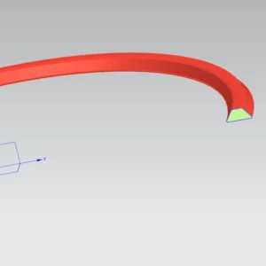Trapezoidal Cross Section Silicone Sealing Ring Cross Section View