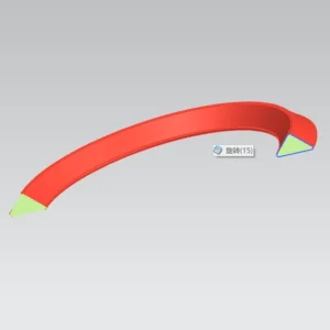 Triangular Cross Section Silicone Sealing Ring Cross Section View