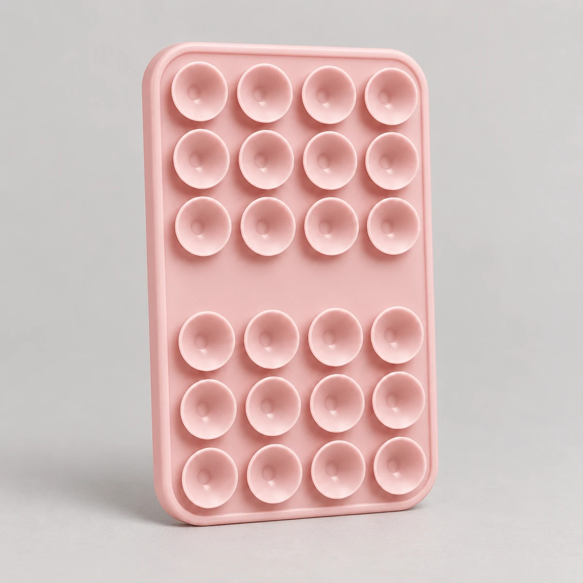 Silicone phone suction pad with an array of small suction cups